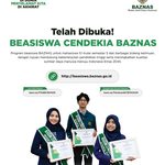 Beasiswa Cendekia BAZNAS 2026 Telah Dibuka!